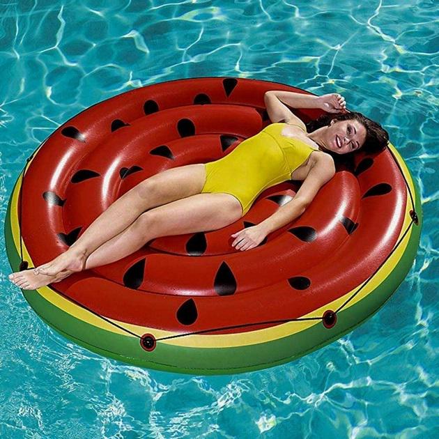 Матрас-плот надувной Bestway Арбуз 43140 двухместный 188х188 см (17998083) - фото 2 Матрас-плот надувной Bestway Арбуз 43140 двухместный 188х188 см (17998083) - фото 2