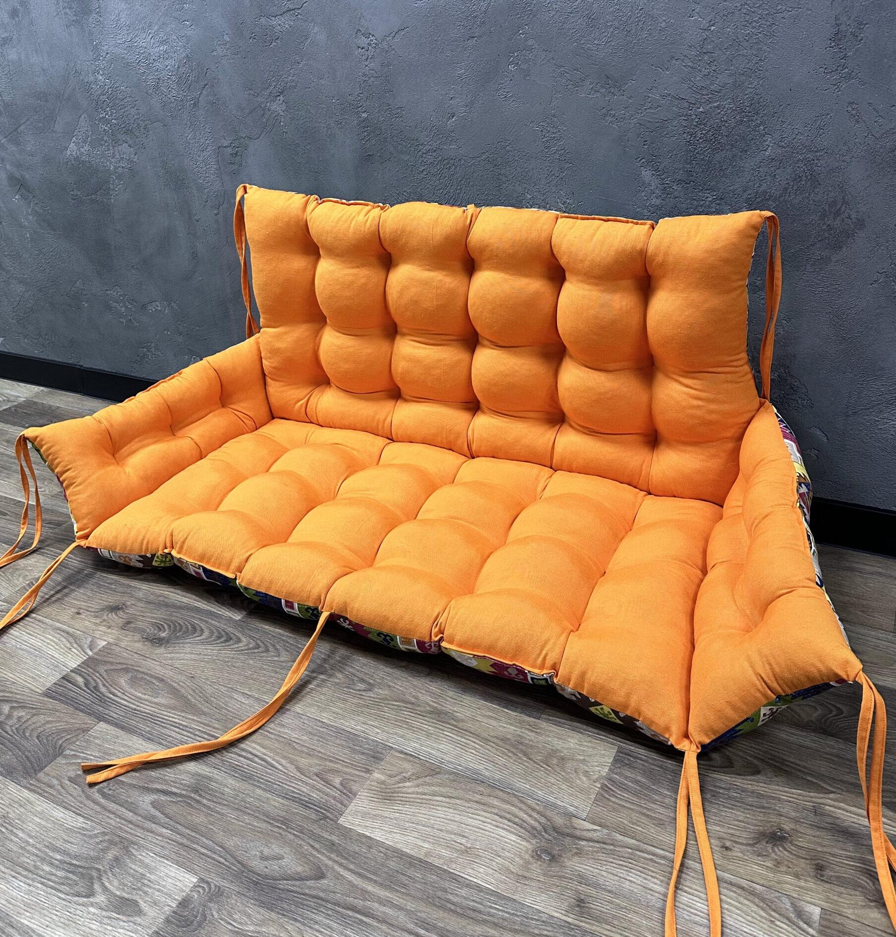 Подушка Сomfort Home с бортами на поддоны/качели/каркасы/садовая мебель 100х50х50х20 см