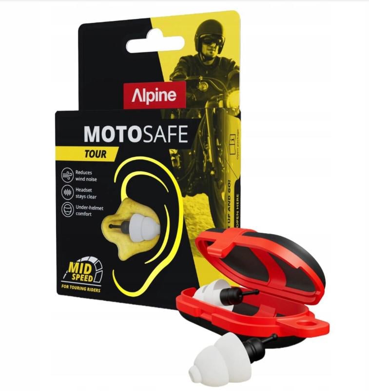 Беруши для мотоциклистов Alpine MotoSafe Tour 2026 для шлема с футляром (34950561) Беруши для мотоциклистов Alpine MotoSafe Tour 2026 для шлема с футляром (34950561)