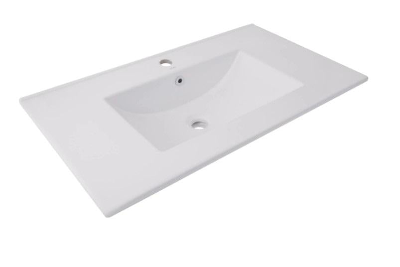 Раковина врезная мебельная Qtap Albatross 820x460x180 мм с донным клапаном White (QT01113080CW148475)