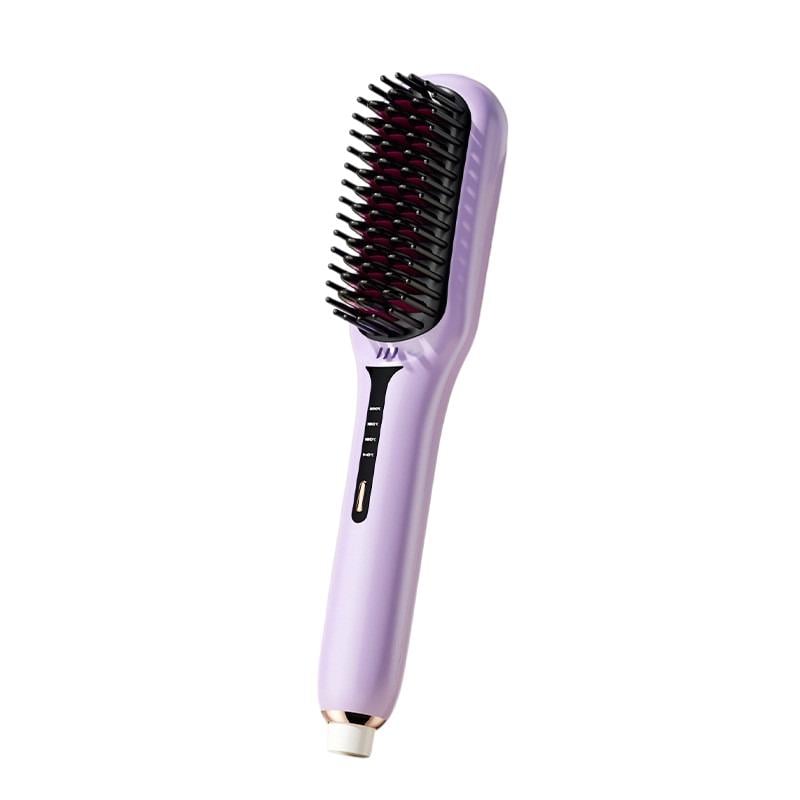 Расческа-выпрямитель для волос Brush B526 с турмалиновой керамикой 3 режима Фиолетовый (35048901)