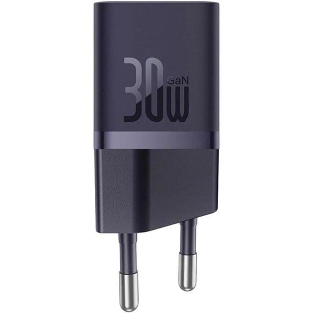 Зарядное устройство BASEUS GaN5 Fast Charger Mini 1C 30W Purple (CCGN070705) - фото 2