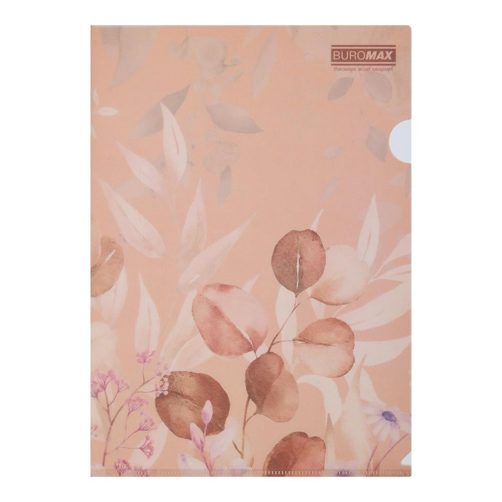Папка-уголок Buromax Peach Arabeski A4 полипропилен Персиковый (BM.3854-46)