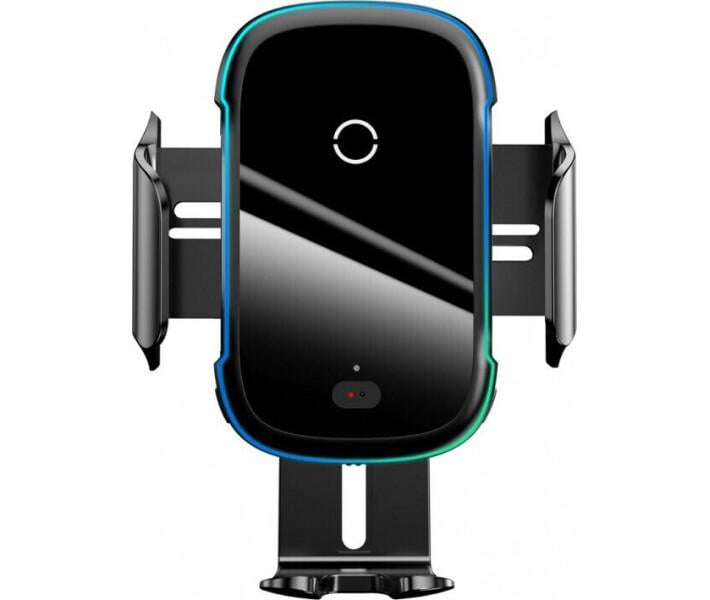 Автотримач з бездротовою зарядкою BASEUS Light Electric Holder з технологією Qi 15W Чорний (6953156212466)