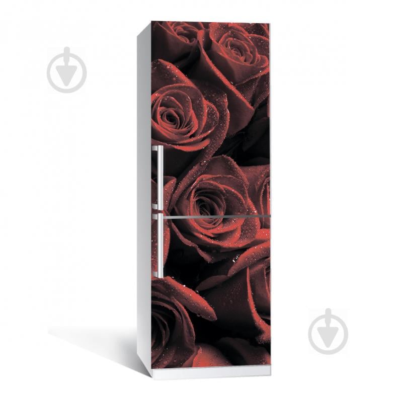 Наклейка на холодильник Zatarga Червоні троянди 650х2000 мм Бордовий (Z180082) Наклейка на холодильник Zatarga Червоні троянди 650х2000 мм Бордовий (Z180082)