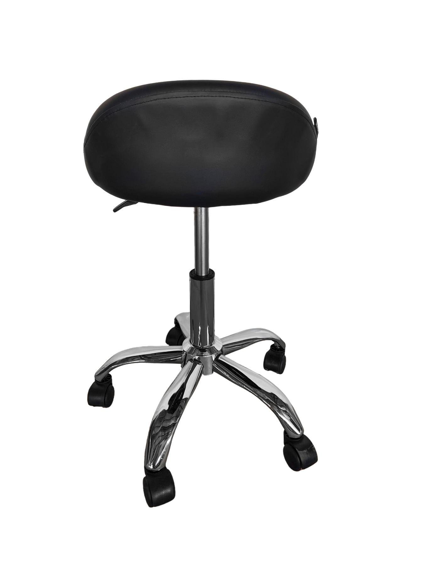 Табурет на колесах со спинкой круглый Черный (368130) - фото 4 Табурет на колесах со спинкой круглый Черный (368130) - фото 4