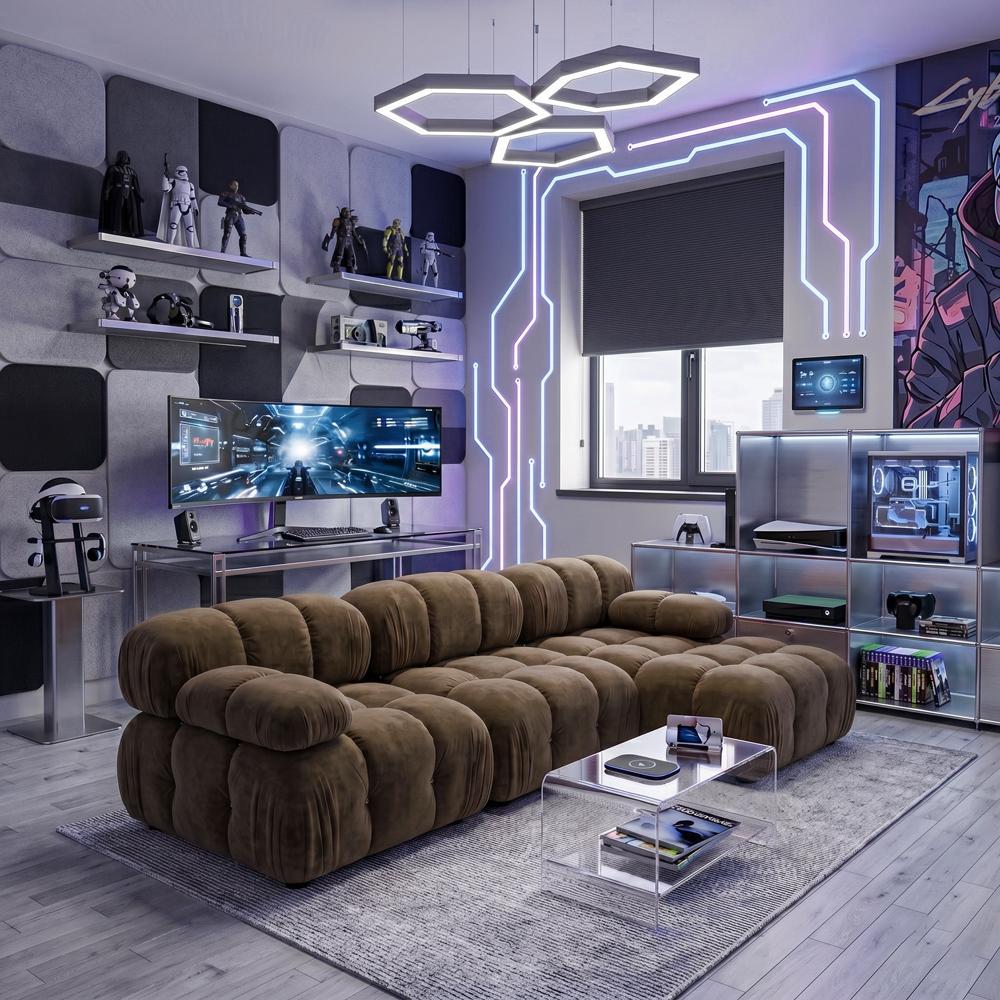 Диван модульный Bradley 270х150х70 см Soft Chocolate (rich_sofa_00005)