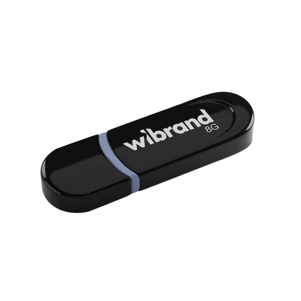 Флеш-память USB Wibrand WI2.0/PA8P2B Panther 8 Гб Black (20220633)