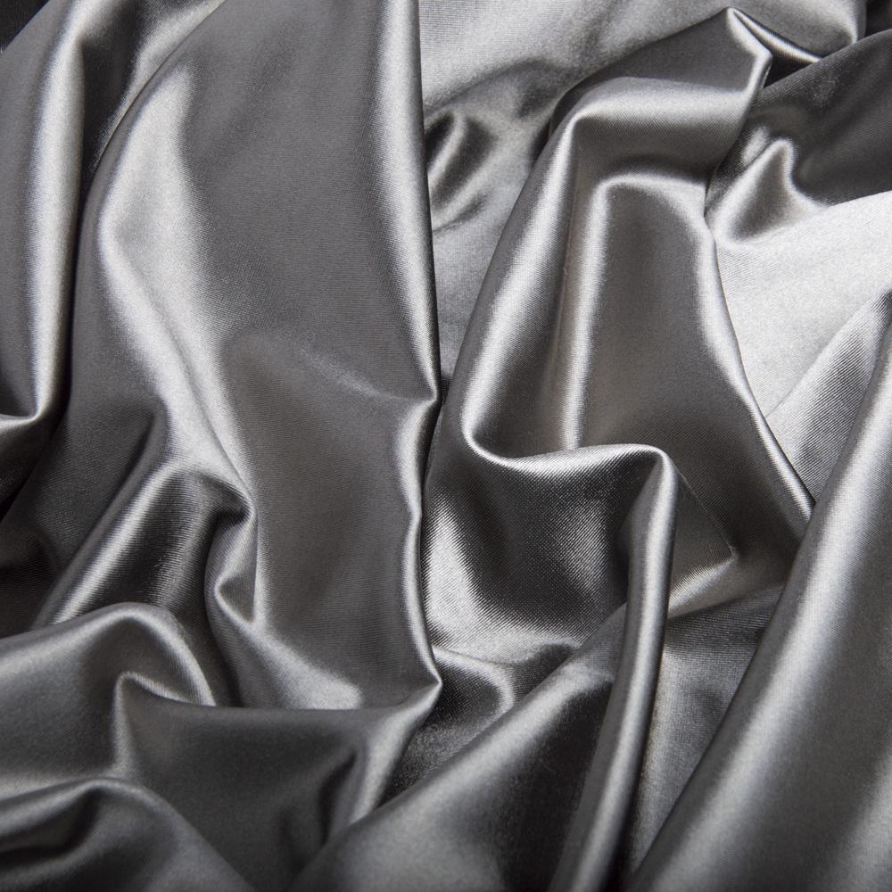 Ткань трикотаж AT-21324 HOLLYWOOD блестящая Темно-серый (24539)