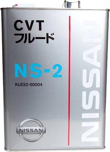 Трансмиссионное масло Nissan CVT Fluid NS-2 4 л (KLE5200004) Трансмиссионное масло Nissan CVT Fluid NS-2 4 л (KLE5200004)