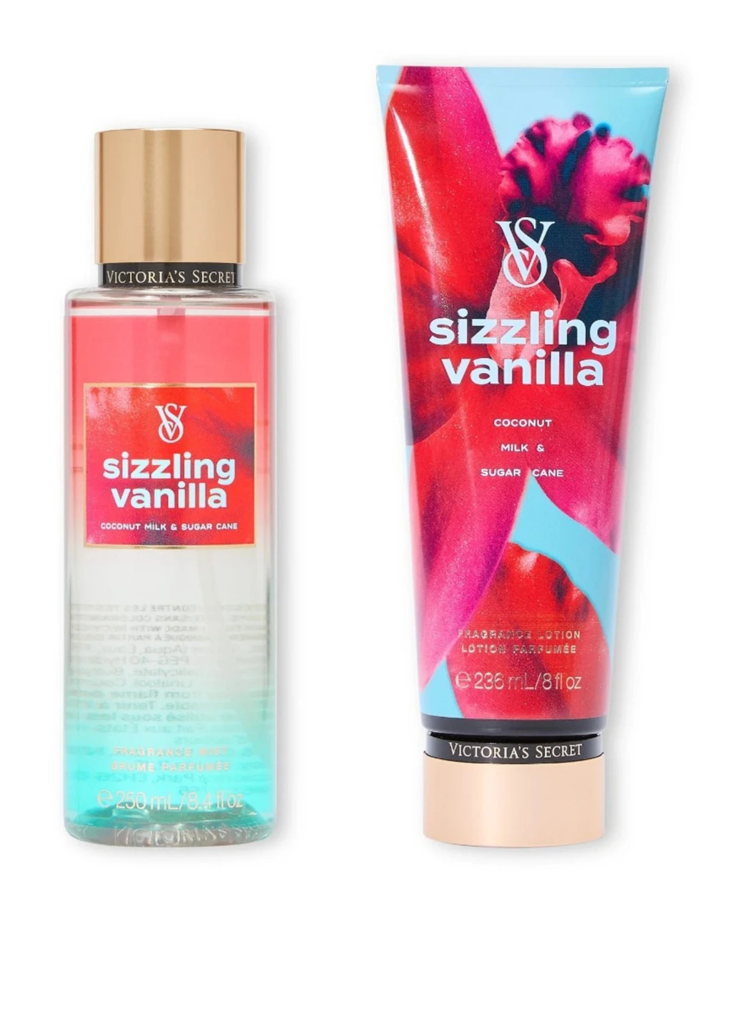 Подарочный набор Victoria's Secret Sizzling Vanilla спрей 250 мл и лосьон 236 мл (18804182)