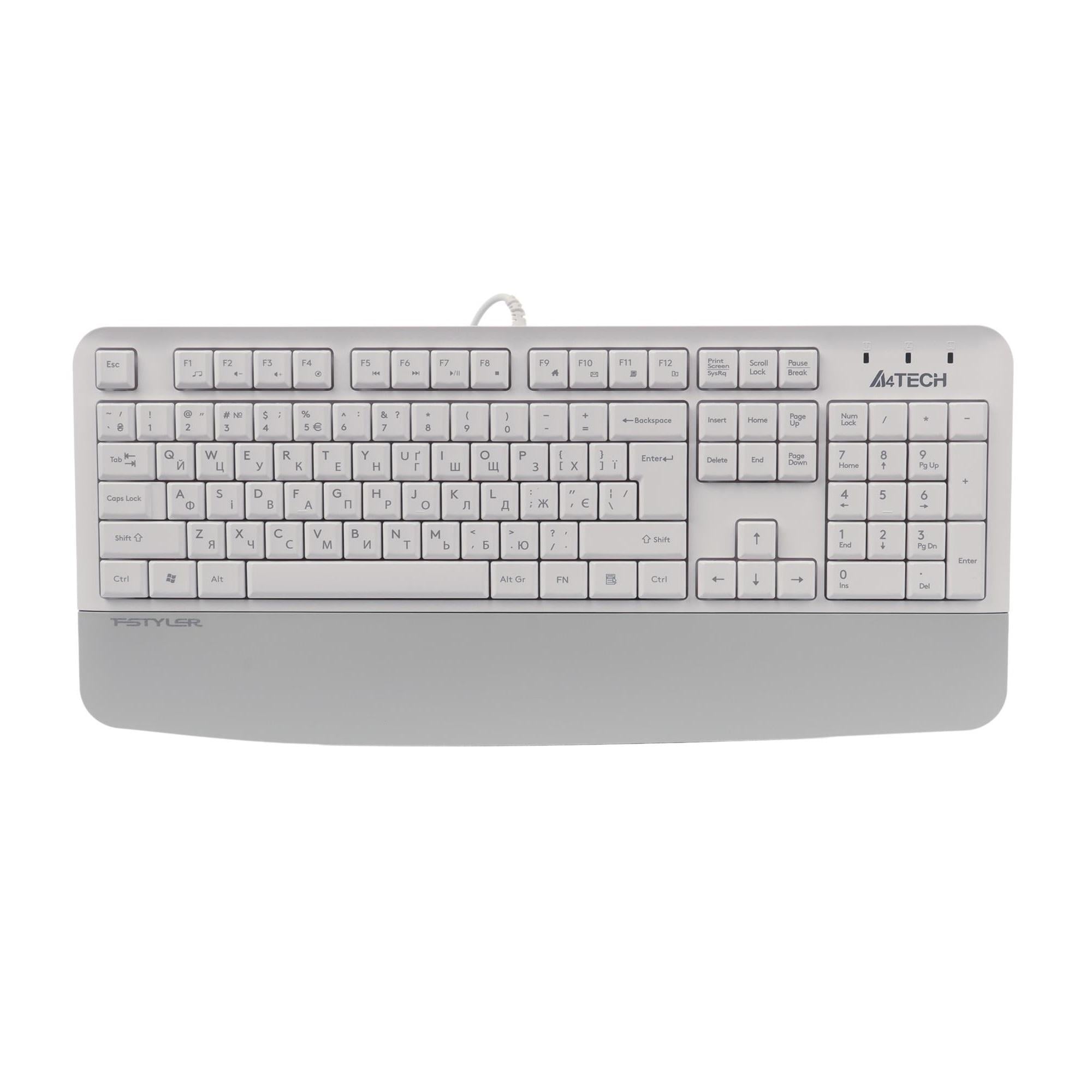 Клавиатура A4Tech FK20 полноразмерная мембранная USB White (36293818)