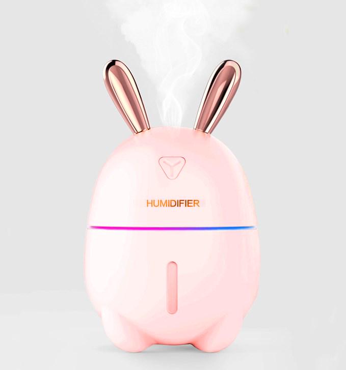 Увлажнитель воздуха с RGB подсветкой Rabbit Розовый