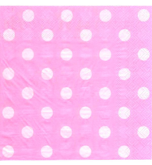 Салфетки праздничные 20 шт. 33х33 см Pink (51124)