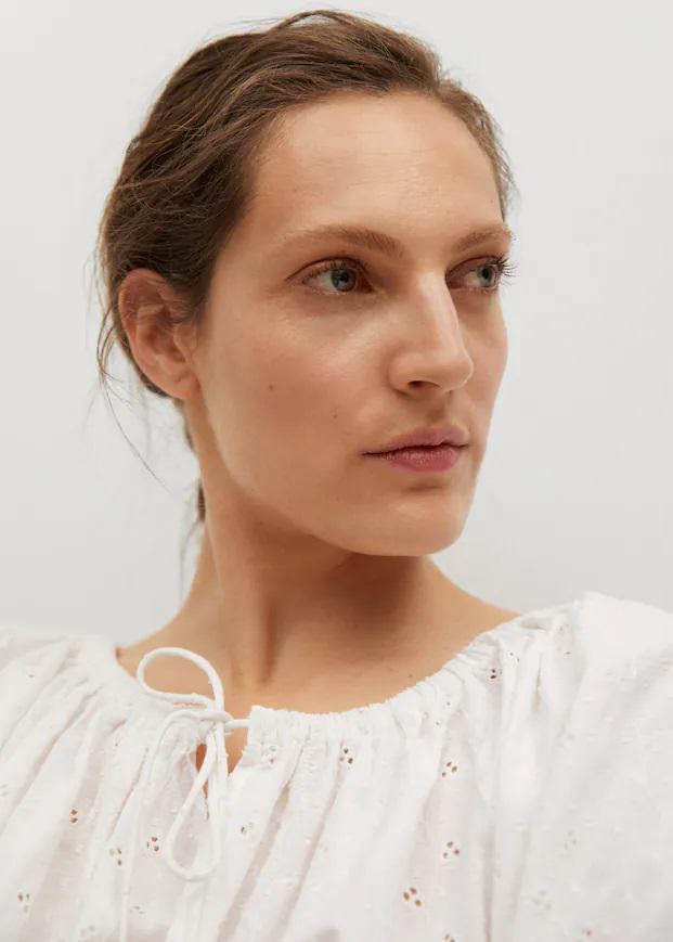 Блузка Mango L Белый (9828104) - фото 3 Блузка Mango L Белый (9828104) - фото 3