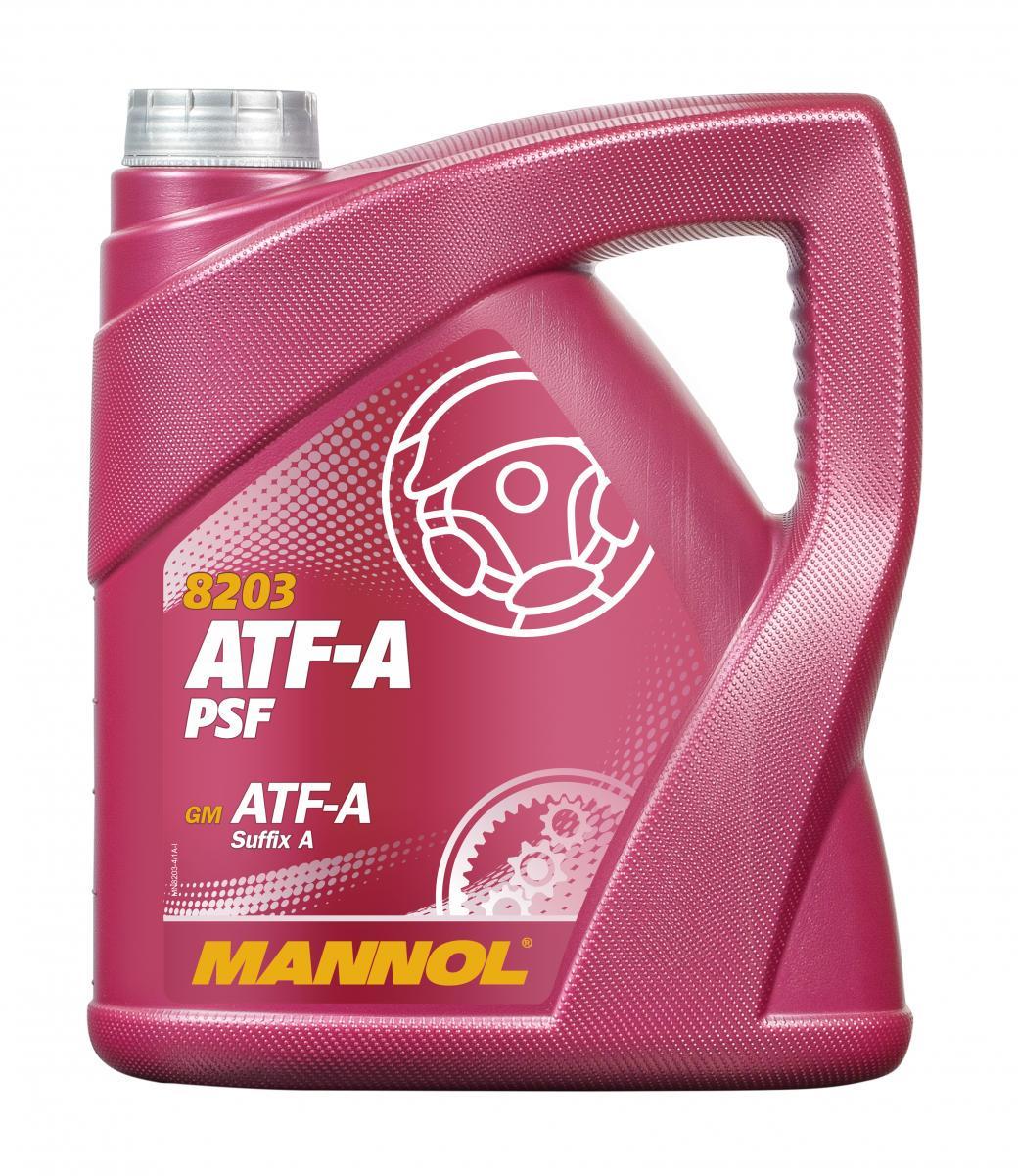 Трансмиссионное масло Mannol 8203 ATF-A AUTOMATIC FLUID 4 л (MN8203-4)