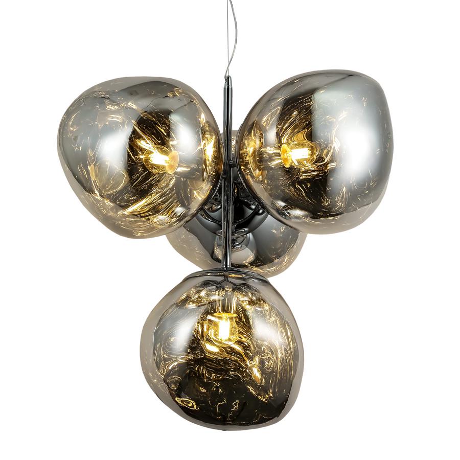 Люстра подвесная 793CH01-4 CH 280 E27 с 4 необычными плафонами Хром - фото 3 Люстра подвесная 793CH01-4 CH 280 E27 с 4 необычными плафонами Хром - фото 3