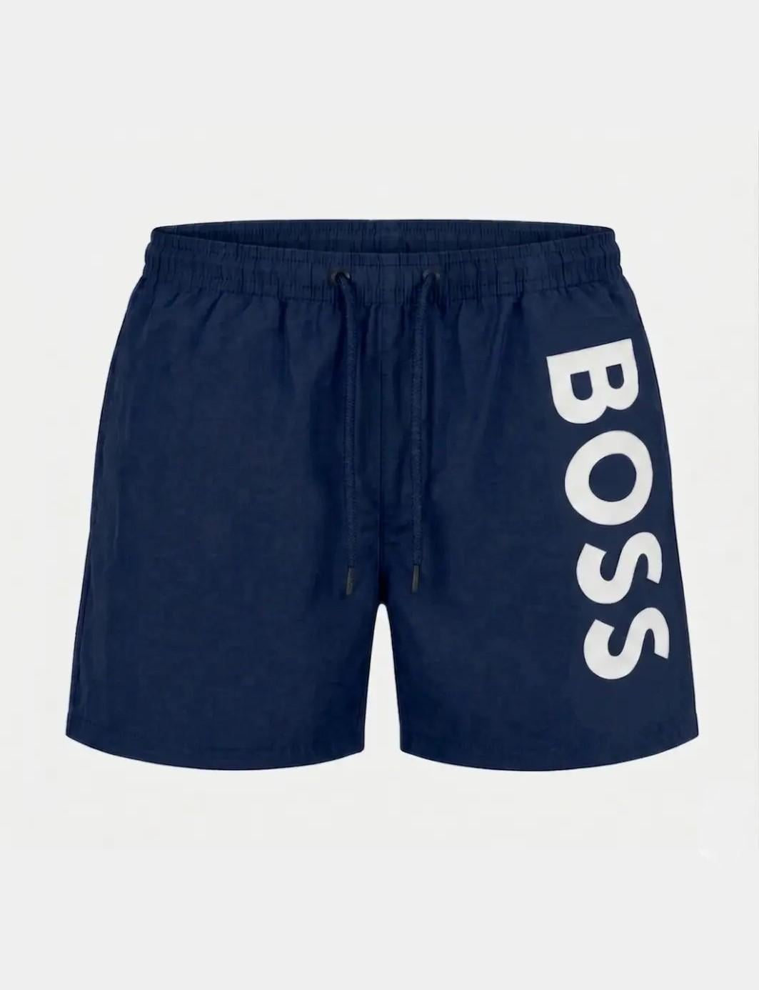 Шорти чоловічі для плавання BOSS Quick-Dry Swim Shorts With Logo Print HB-25005NV M