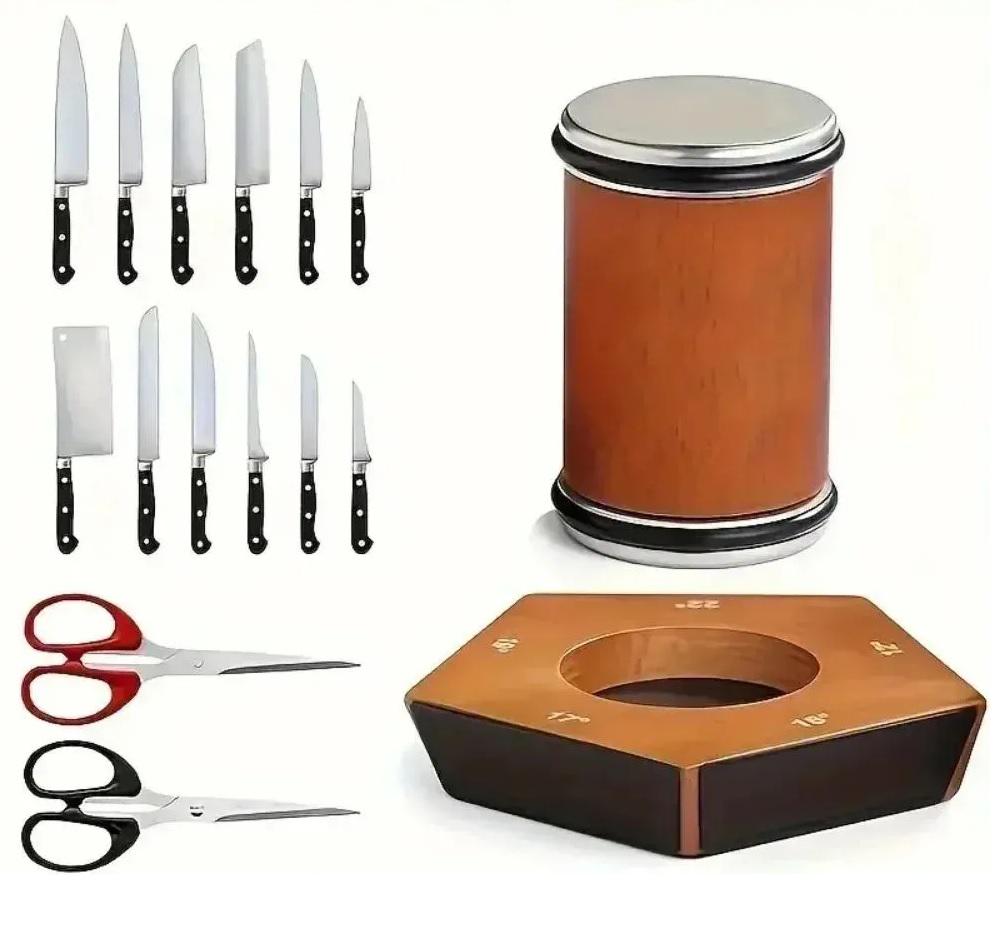 Точилка пятигранная магнитная Rolling knife sharpener toor Коричневый (22667038) - фото 5
