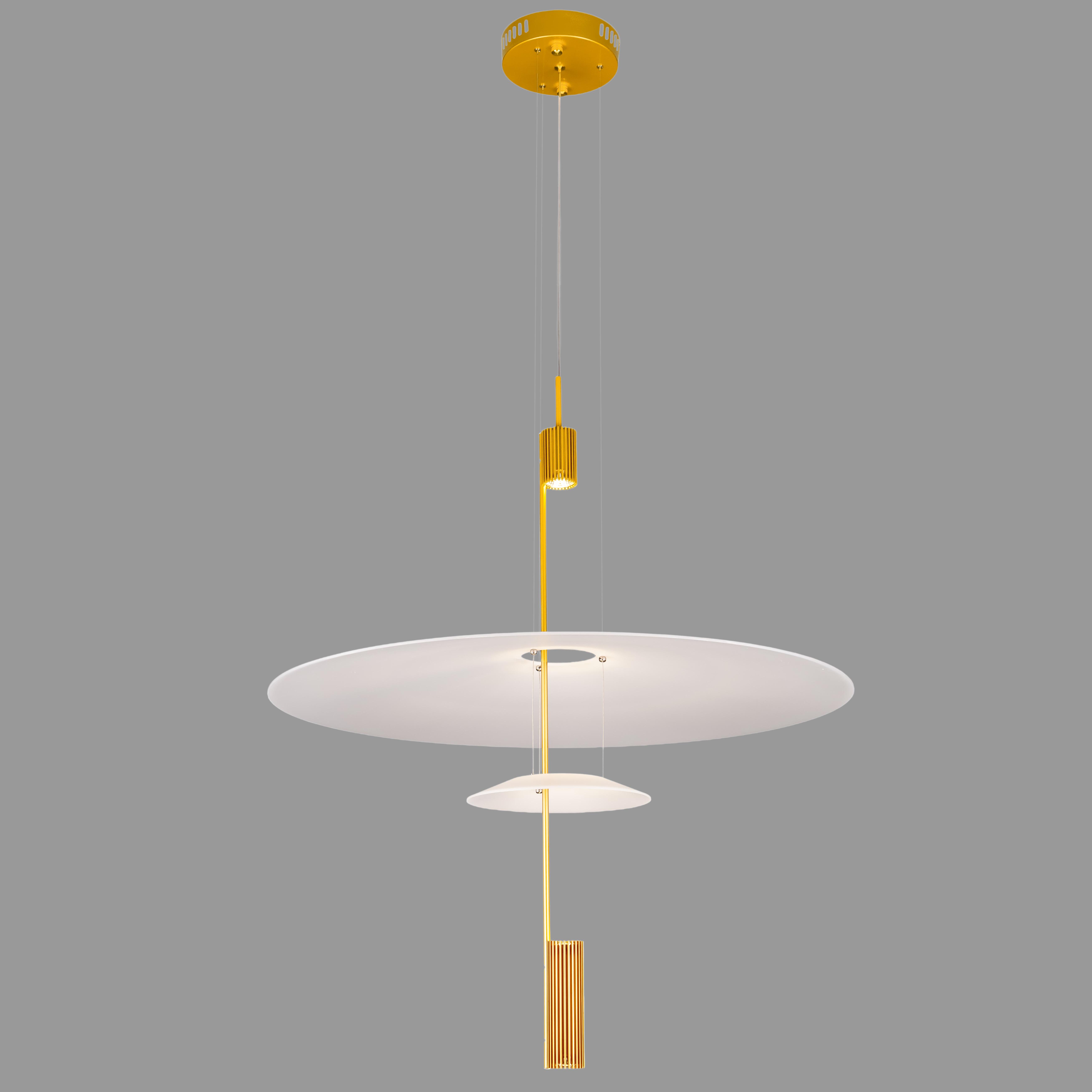 Люстра дизайнерська Flamingo 12W Бронзовий (92-D1183 (680+215) AB)