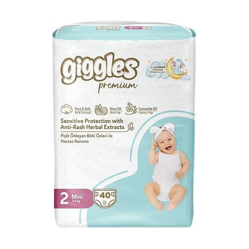 Подгузники Giggles Premium Mini р. 2 3-6 кг 40 шт. (33391911)