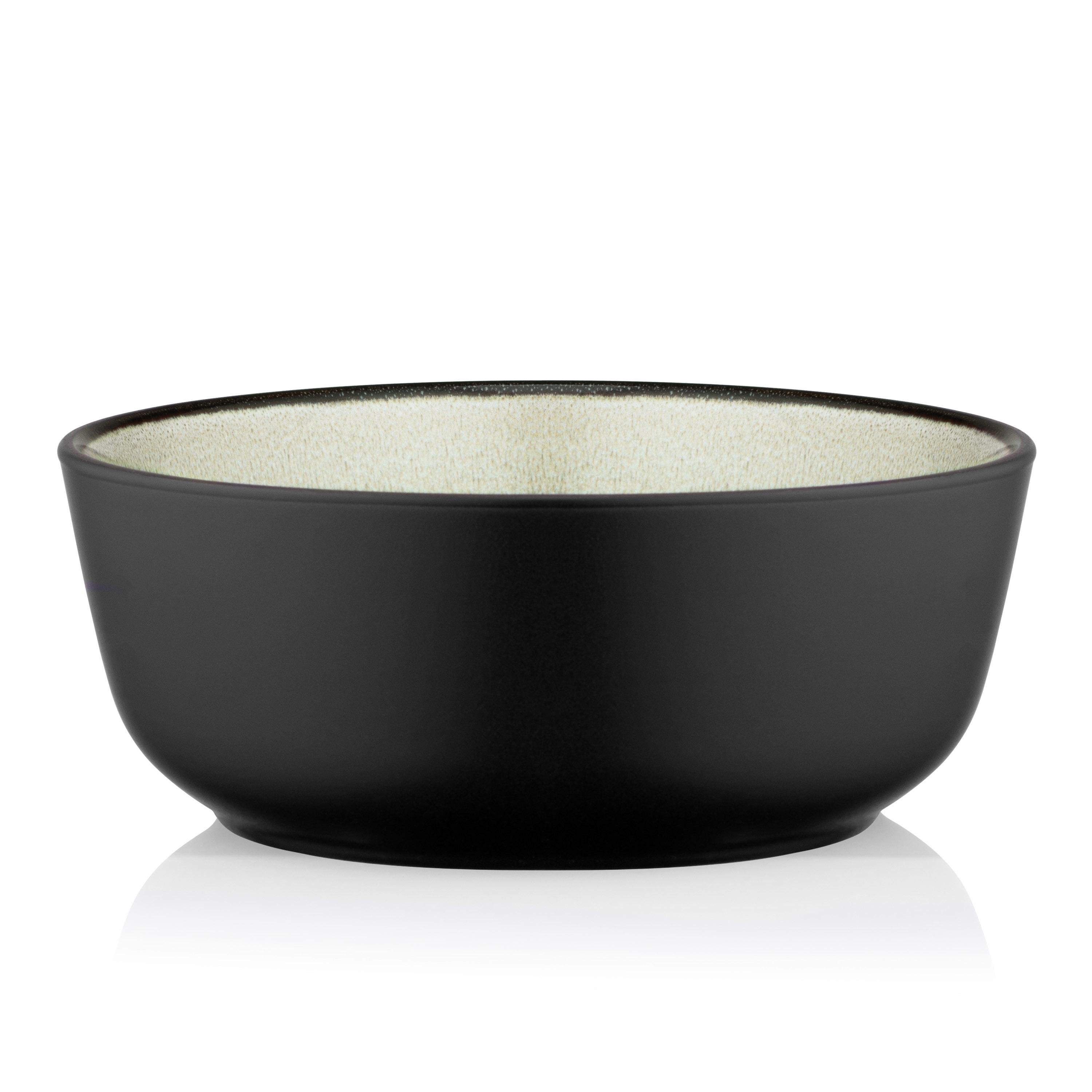 Салатник Ardesto Bolzano 720 мл Черный с зеленым (AR2916BM)