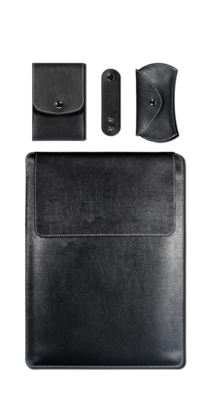 Чехол-конверт DK Leather 4в1 Envelope Kit для ноутбука 13"/14" Black (09682)