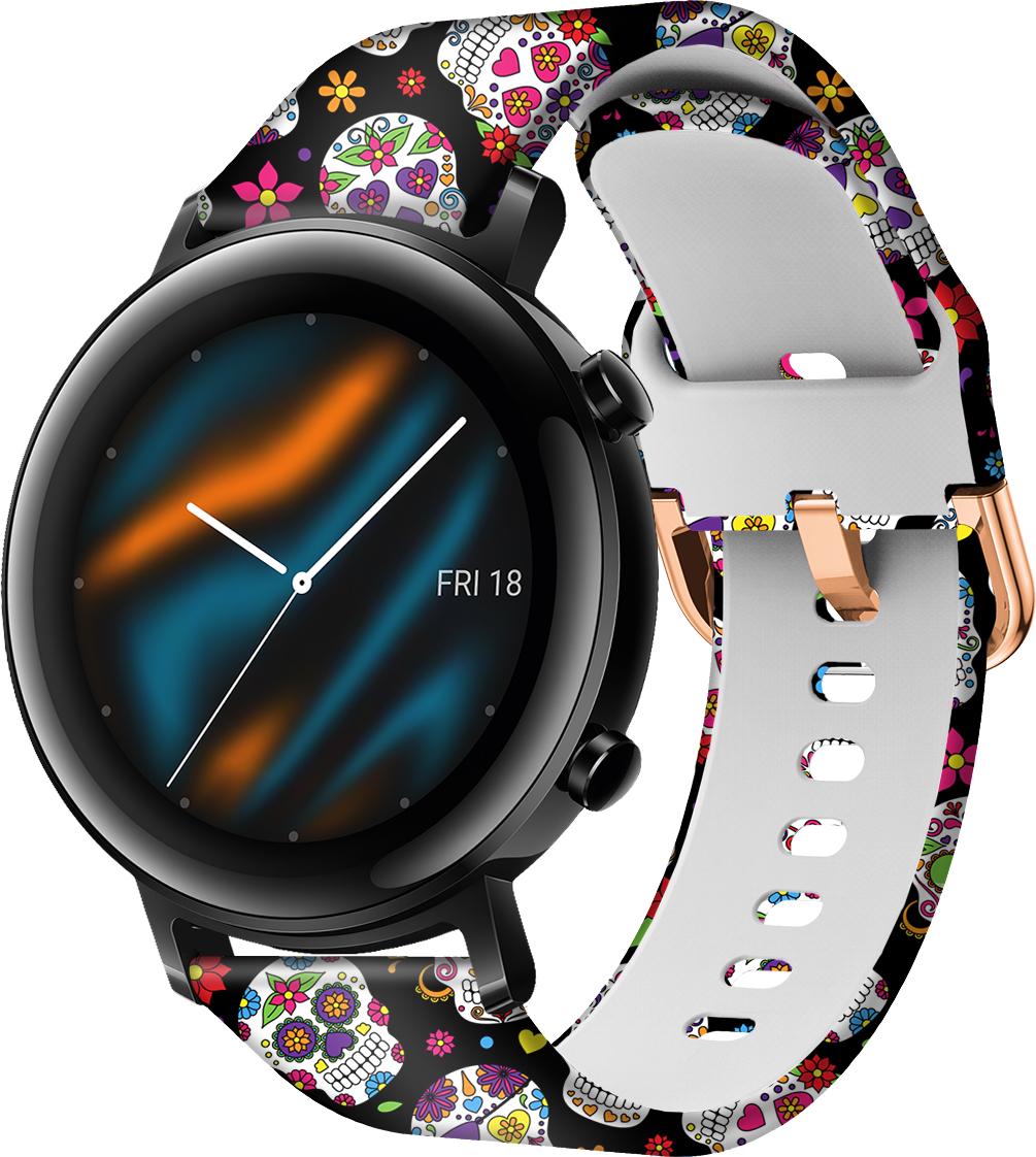 Ремешок Colorful для Huawei Watch GT 2 Skull 42 мм (28332)