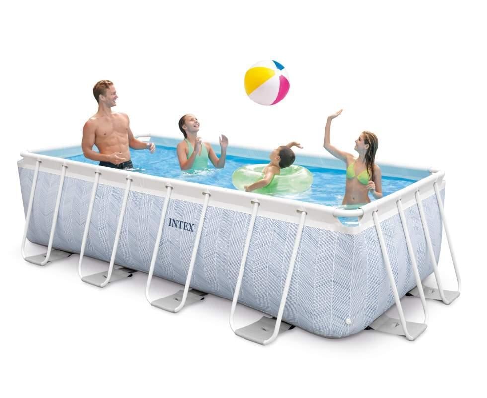 Бассейн каркасный Intex с фильтрацией и стремянкой 6836 л 400х200х100 см - фото 2 Бассейн каркасный Intex с фильтрацией и стремянкой 6836 л 400х200х100 см - фото 2
