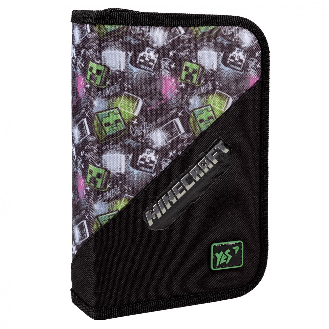 Пенал твердый Yes Minecraft HP-03 одинарный с клапаном
