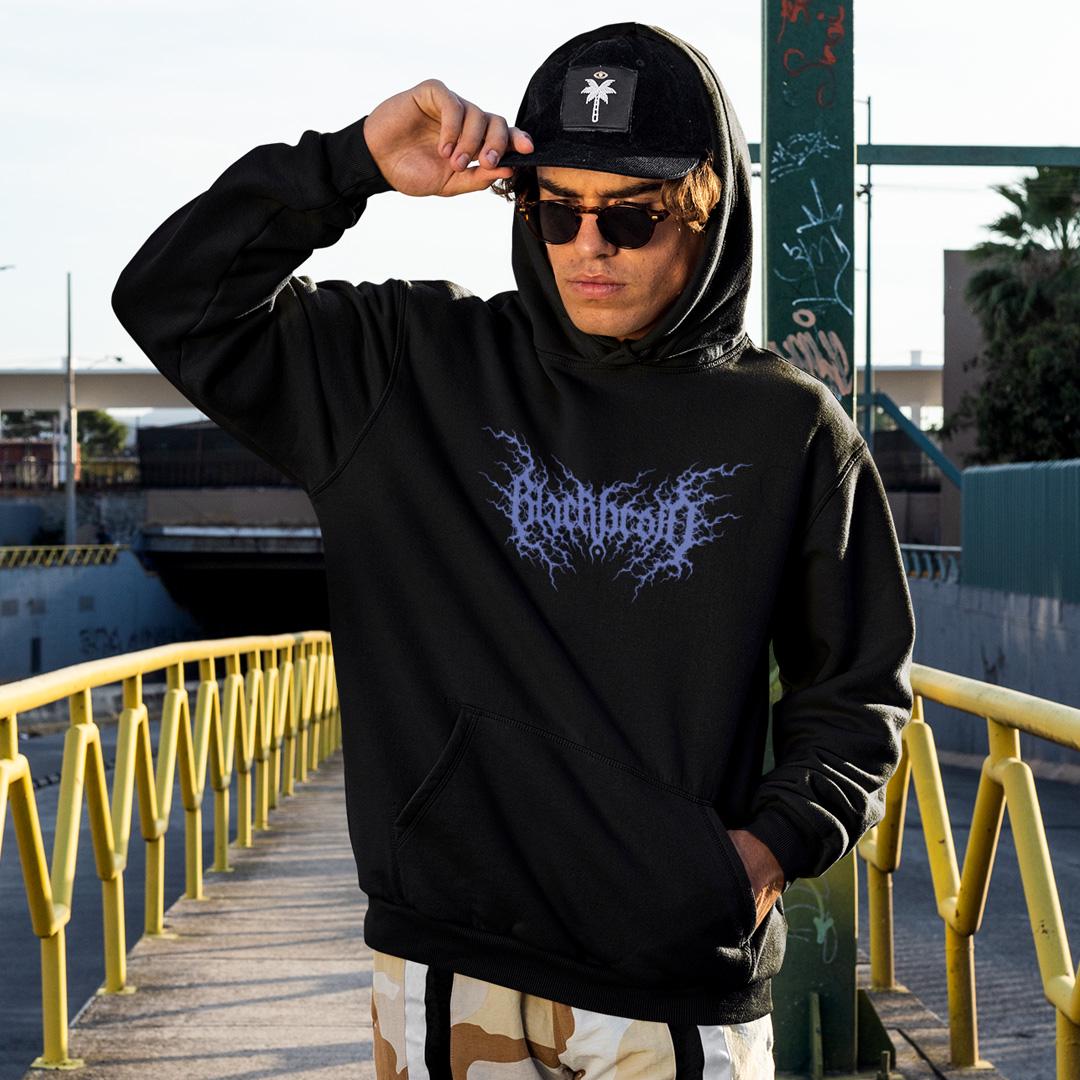 Худи флисовый унисекс Blackbraid III 2XL Черный (0000015228)