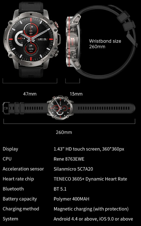 Смарт-часы Smart Forest Pro Black (1497) - фото 7