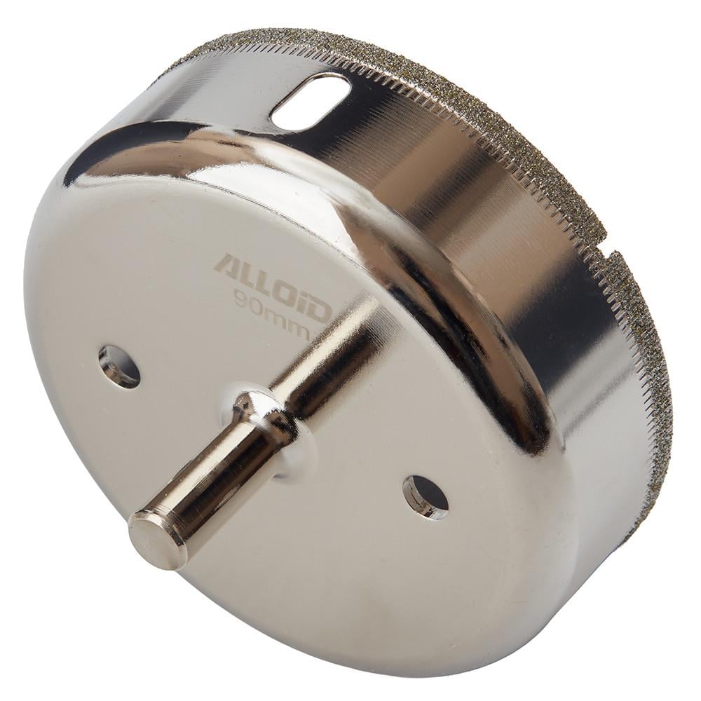 Сверло корончатое алмазное Alloid Base GS-50090 по стеклу и керамике 90 мм (31642662)