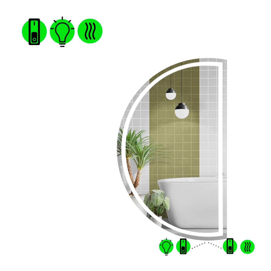 Зеркало с LED подсветкой Parette 1 100x50 см (8737934)
