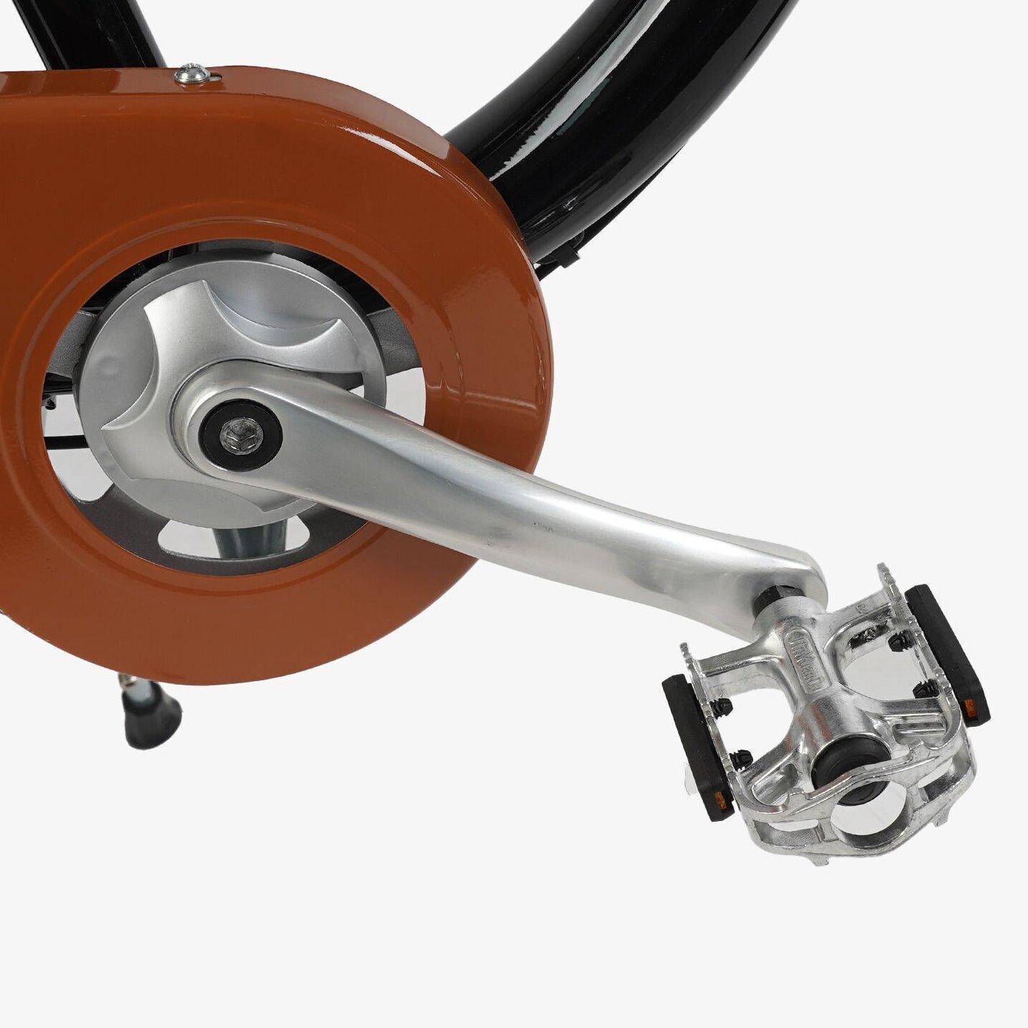 Велосипед городской алюминиевый CORSO Dream 28 дюймов с корзиной и багажником, рама 18" Черный - фото 4