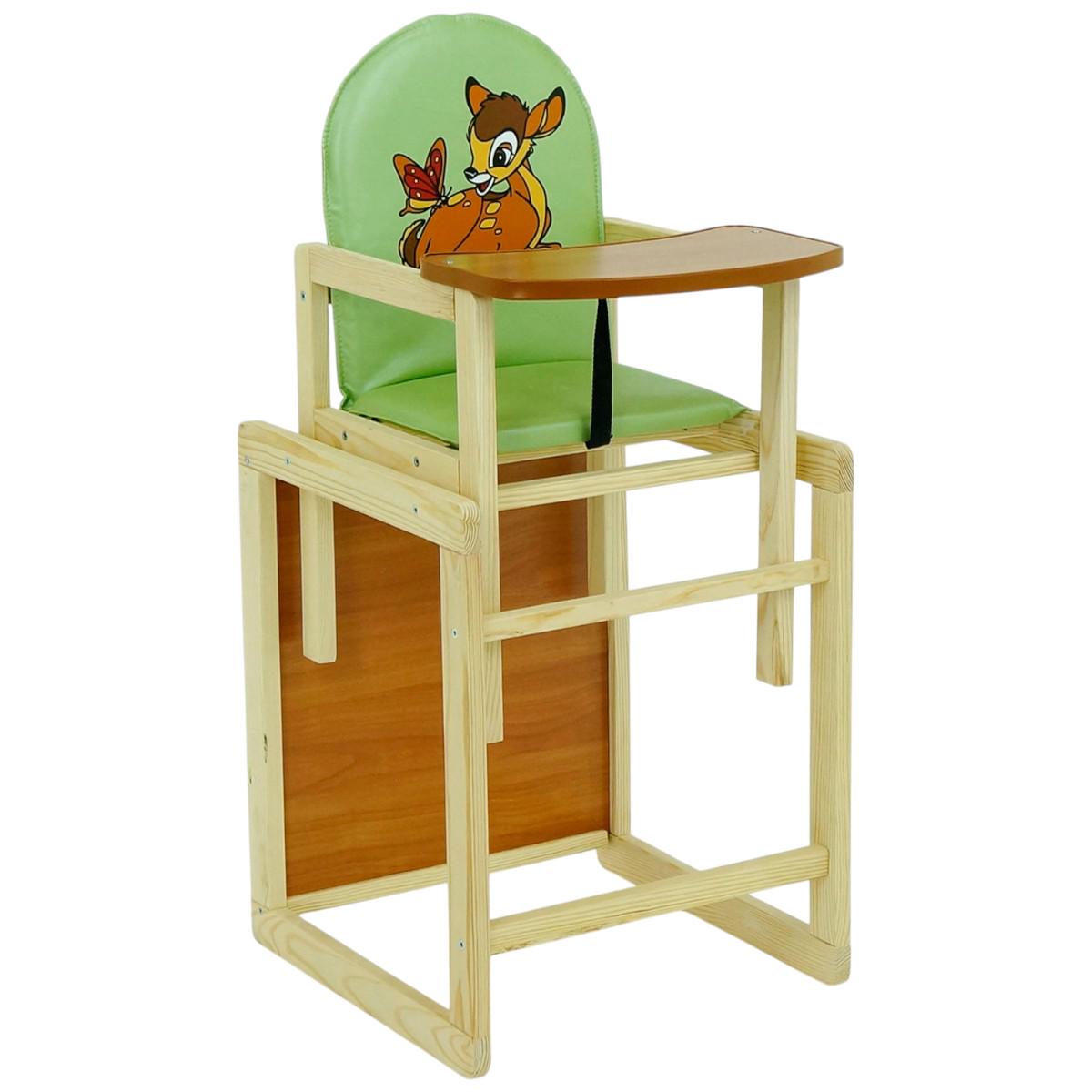 Стульчик для кормления Мася Оленeнок Бемби Салатовый (№2065) Стульчик для кормления Мася Оленeнок Бемби Салатовый (№2065)