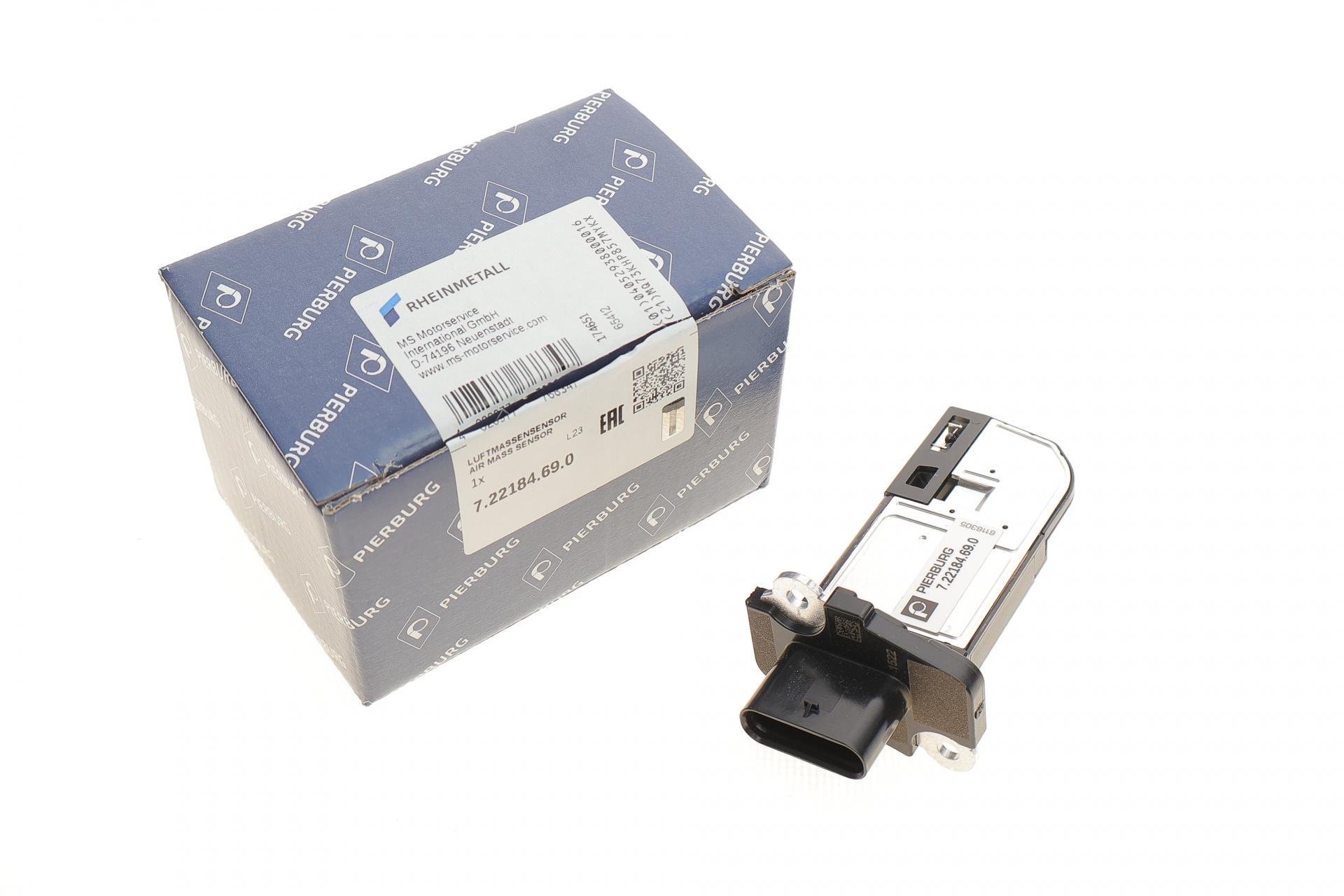 Расходомер воздуха BMW 5 F10/7 F01-F04/X5 E70/X6 E71/E72 08-16 M57/N57 (7.22184.69.0)