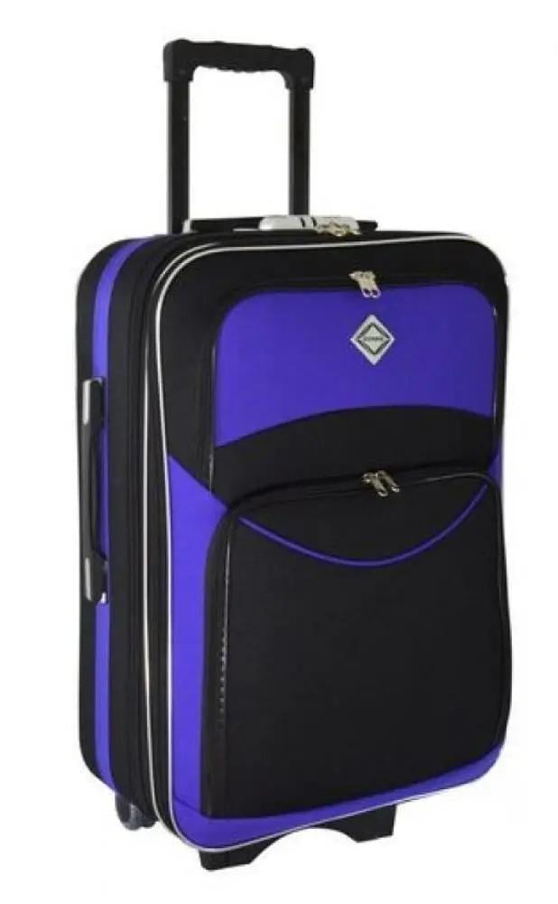 Валіза Bonro Style маленька Чорно-фіолетовий (10011904)