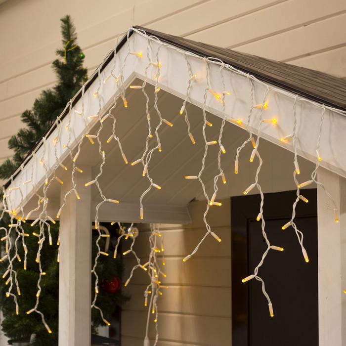 Внешняя светодиодная гирлянда Бахрома 10 м Желтый (542435)