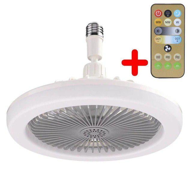 Лампа-вентилятор Multi-function Fan Light LED в патрон E27 универсальный потолочный 2в1 - фото 6 Лампа-вентилятор Multi-function Fan Light LED в патрон E27 универсальный потолочный 2в1 - фото 6