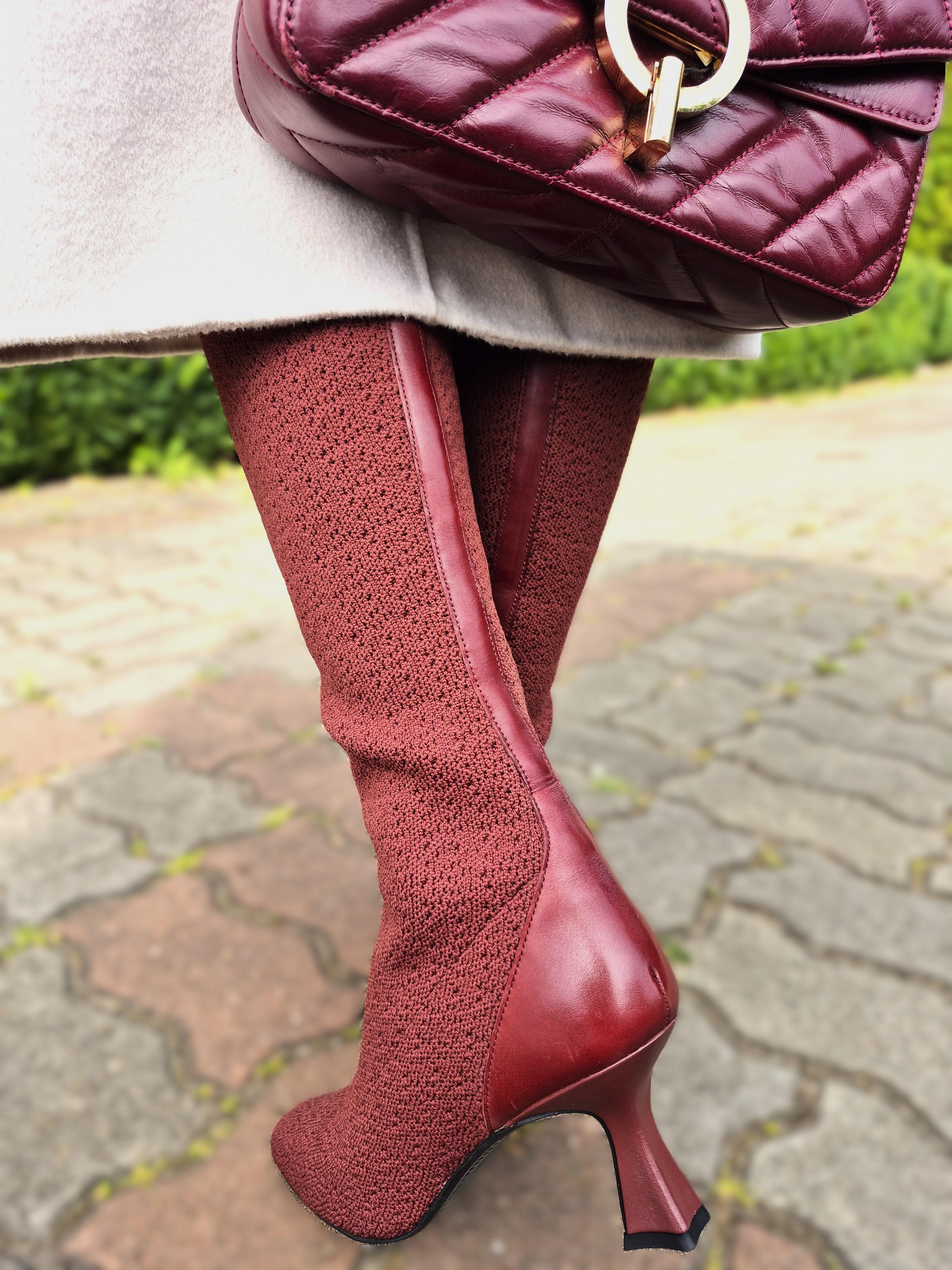 Чоботи жіночі What For Lamis р. 36 Бургунді - фото 2