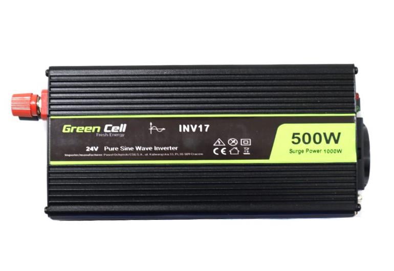 Інвертор Green Cell INV17 24V 500 W чистий синус (87128522)