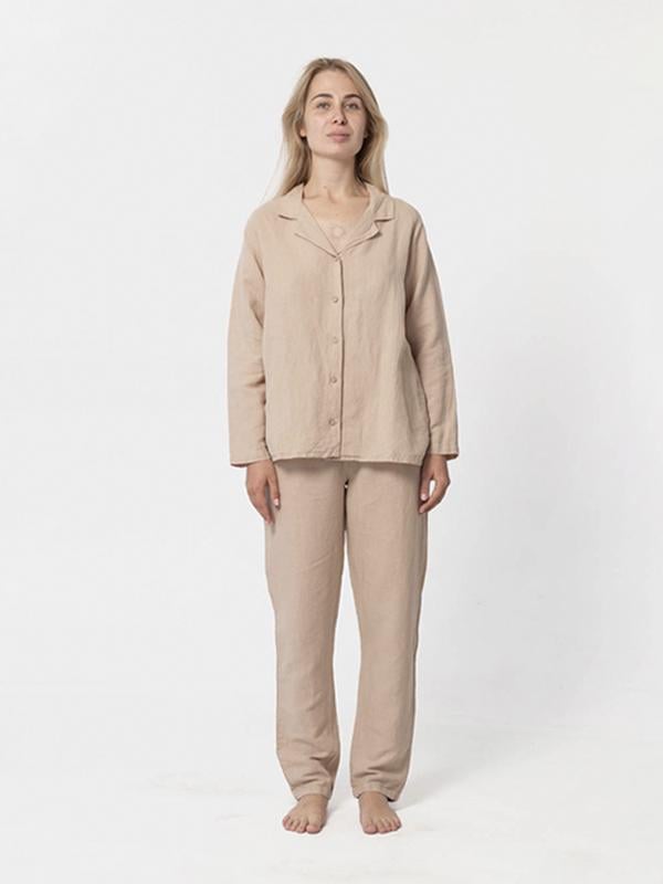 Штаны женские домашние Lotus Home Bruma из льна XL Бежевый (26843120) Штаны женские домашние Lotus Home Bruma из льна XL Бежевый (26843120)