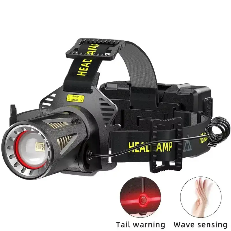 Фонарь налобный H610-white laser led PM50-TG Motion Sensor 3x18650 ЗУ Type-C (ML-05144) - фото 2 Фонарь налобный H610-white laser led PM50-TG Motion Sensor 3x18650 ЗУ Type-C (ML-05144) - фото 2