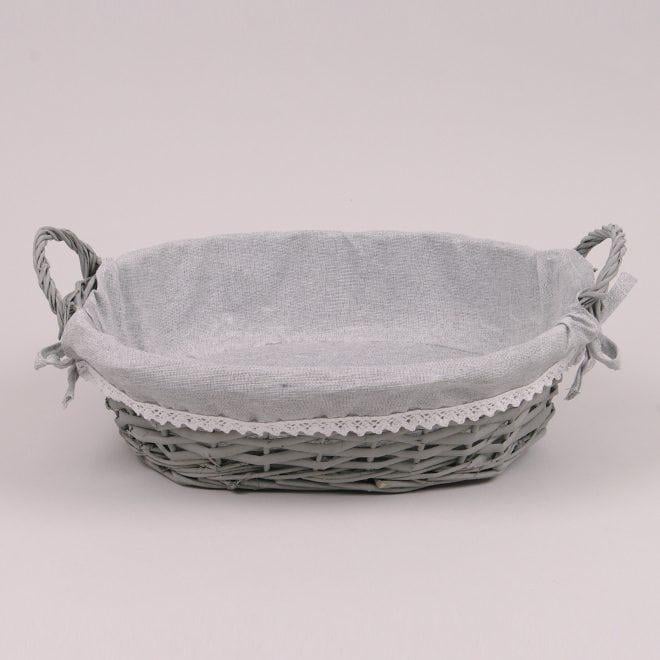 Корзина Flora с тканью Серый (39395)