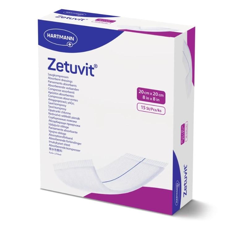 Пов'язка сорбційна Zetuvit 20х20 см 1 шт.