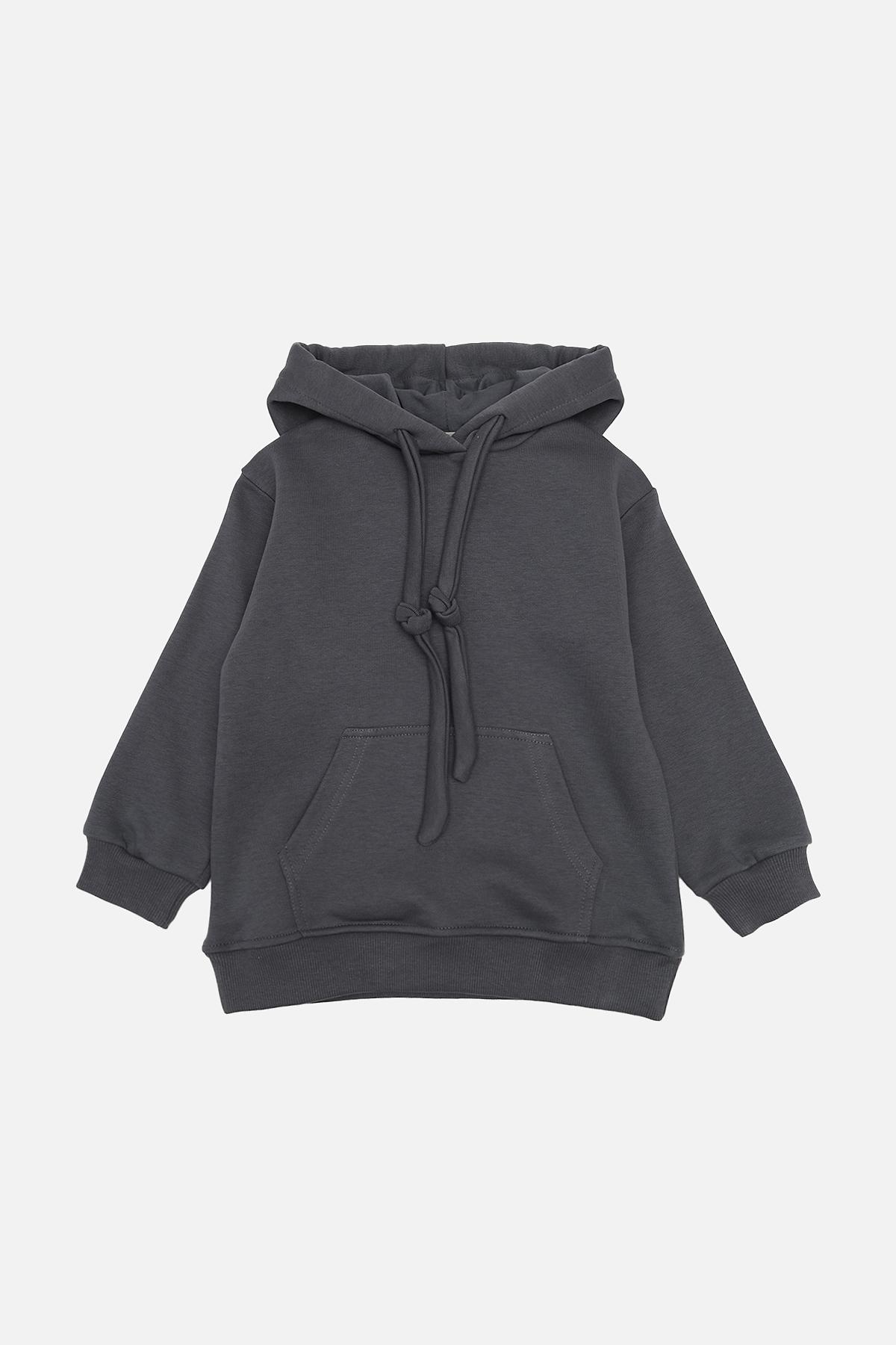 Худи для мальчика 134 см Графитовый (SKT001044103)
