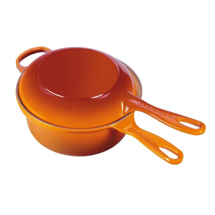 Ківш з кришкою-сковородою Le Creuset 22 см Помаранчевий