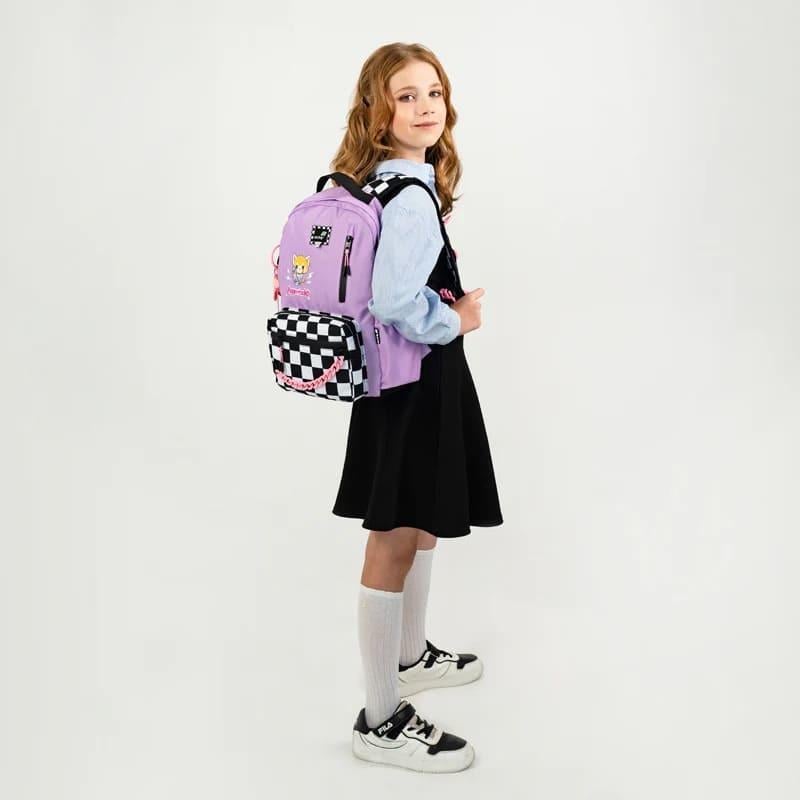 Школьный рюкзак для подростка Kite Education teens 949M Aggretsuko 12,5 л Розовый (AR25-949M)