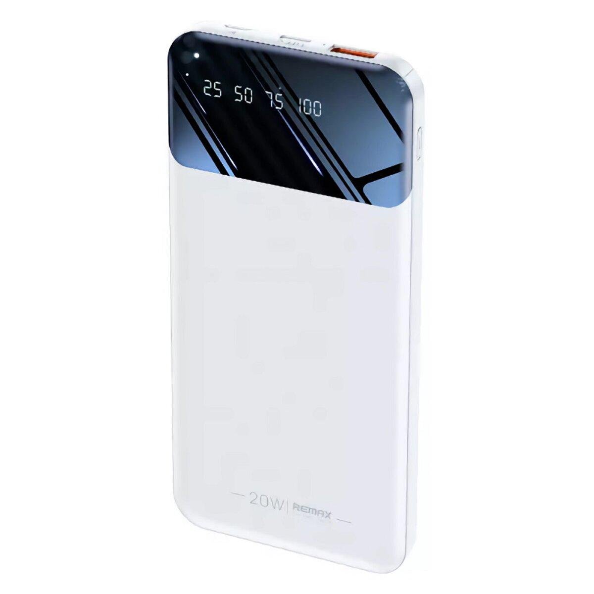 Акумулятор зовнішній Remax Hunch Series PD20W/QC18W Fast Charging 10000 mAh RPP-502 White